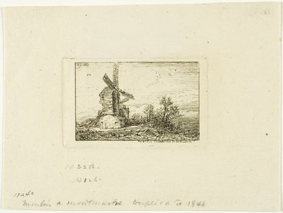 Tuulimylly tekijältä Charles Emile Jacque