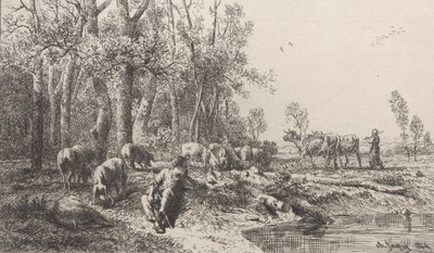 Hivern, 1864. finlandès tekijältä Charles Emile Jacque