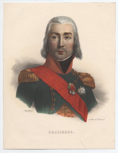 Jean-Baptiste Bessièresin muotokuva 1768-1813, Ranskan marsalkka, 1835 tekijältä Charles Emile Mauraisse