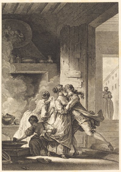 Emme koskaan ajattele kaikkea tekijältä Charles Emmanuel Patas after Jean Honoré Fragonard