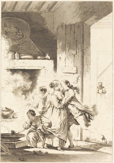 Emme koskaan ajattele kaikkea tekijältä Charles Emmanuel Patas after Jean Honoré Fragonard