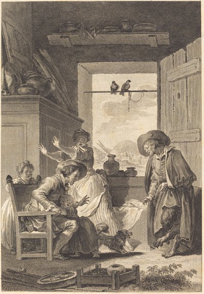 Belphegor tekijältä Charles Emmanuel Patas and Antoine Jean Duclos after Jean Honoré Fragonard