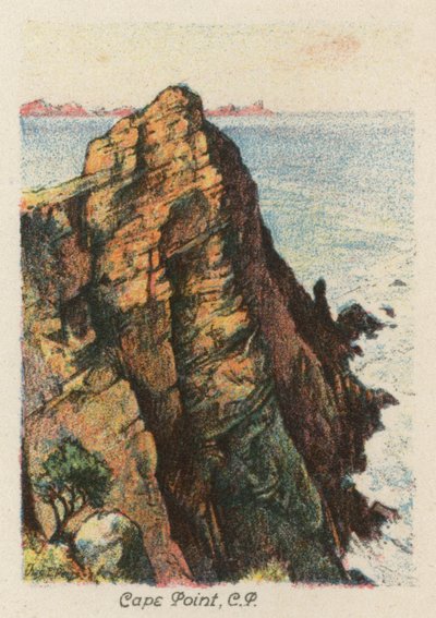 Etelä-Afrikka: Cape Point, CP (värilitro). tekijältä Charles Ernest Peers