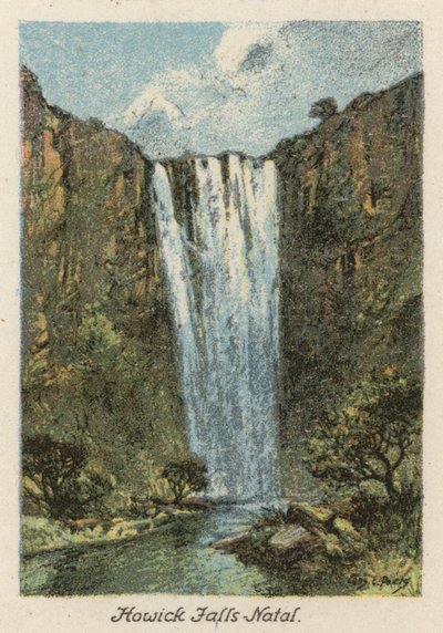 Etelä-Afrikka: Howickin putoukset, Natal (värilitro) tekijältä Charles Ernest Peers