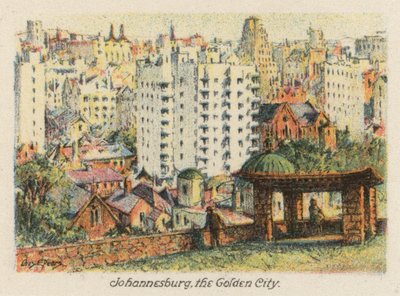 Etelä-Afrikka: Johannesburg, kultainen kaupunki (värilitro). tekijältä Charles Ernest Peers