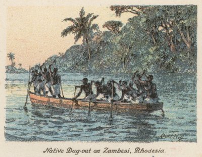 Etelä-Afrikka: Rhodesia (värilitografia). tekijältä Charles Ernest Peers