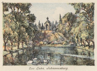 Etelä-Afrikka: Zoo Lake, Johannesburg (värilitro). tekijältä Charles Ernest Peers