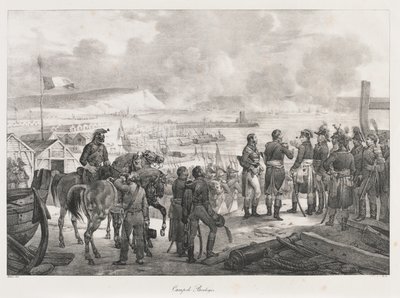Leiri Boulognessa, 1800-luvun alku (litho) tekijältä Charles Etienne Pierre Motte