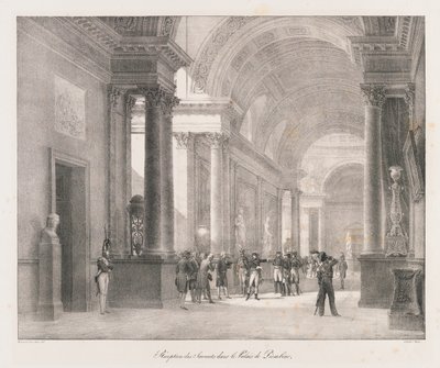Saapuminen Berliiniin, 1800-luvun alku (litho) tekijältä Charles Etienne Pierre Motte