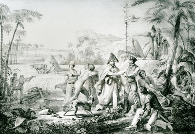 Vain bayt-puut kasvavat ilman viljelyä, esimerkki kenraali Lallemandille (1774-1839) Champ dAsilessa, 1819, Rullmannin jälkeen tekijältä Charles Etienne Pierre Motte