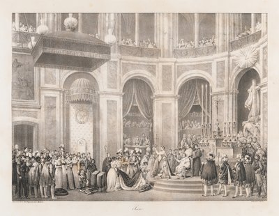 Sacre, 1800-luvun alku (litho) tekijältä Charles Etienne Pierre Motte