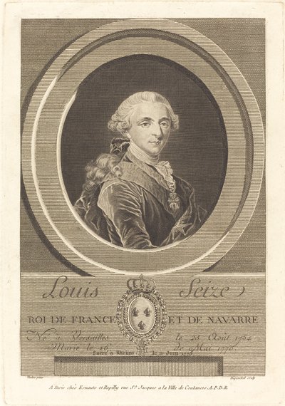 Ludvig XVI, Ranskan kuningas tekijältä Charles Eugene Duponchel