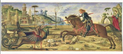 Carpaccion jälkeen - Pyhä Yrjö ja lohikäärme, 1885 tekijältä Charles Fairfax Murray