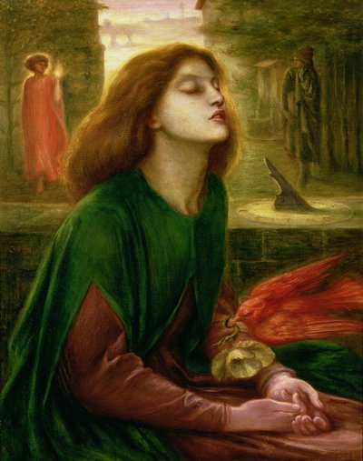 Dante Gabriel Rossettin (1828-82) kopio Beata Beatrixista, n. 1900-10 (öljy kankaalle) tekijältä Charles Fairfax Murray