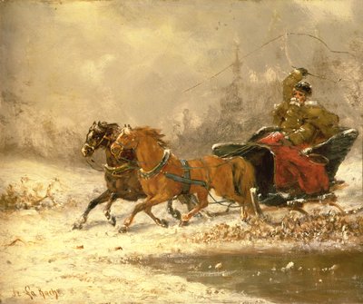 Paluu kotiin talvella tekijältä Charles Ferdinand De La Roche