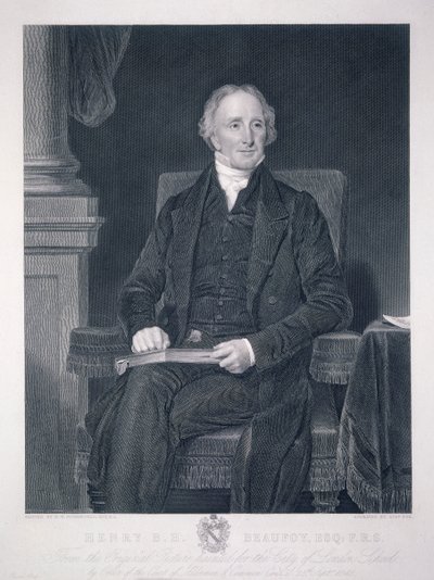 "Henry Benjamin Hanbury Beaufoy", vuodelta 1848 tekijältä Charles Fox