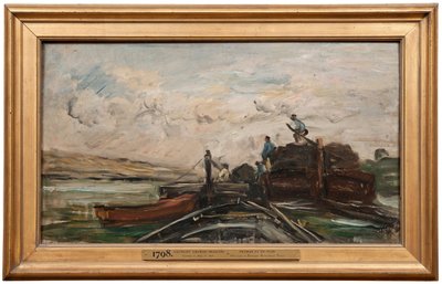 Proomuja joella tekijältä Charles Francois Daubigny