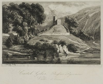 Castel Gélos (Ossaun laakso) tekijältä Charles Francois Daubigny