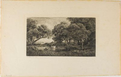 Nauta altaan äärellä tekijältä Charles Francois Daubigny
