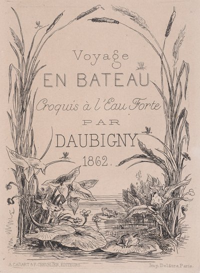 Etukappale, Matka veneellä, 1862. tekijältä Charles Francois Daubigny