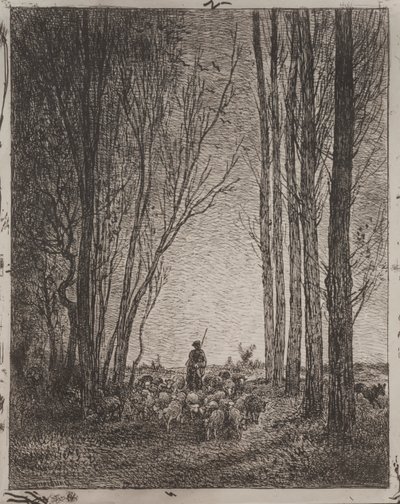 Kokoontuminen laumaan tekijältä Charles Francois Daubigny