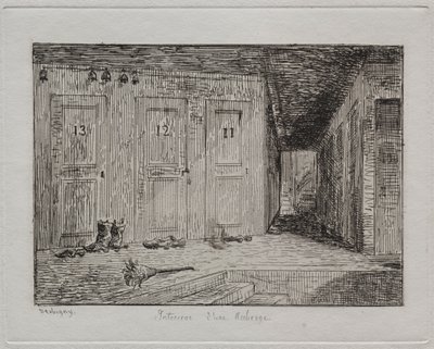 Majatalon sisustus tekijältä Charles Francois Daubigny