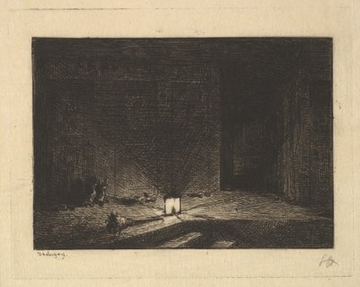 Majatalon sisustus, 1861-62. tekijältä Charles Francois Daubigny