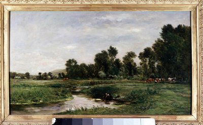 Charles Francois Daubignyn Arques Valleyn maalaus tekijältä Charles Francois Daubigny