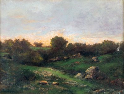 Maisema Barbizonissa, 1800-luvun ensimmäinen puolisko.. tekijältä Charles Francois Daubigny