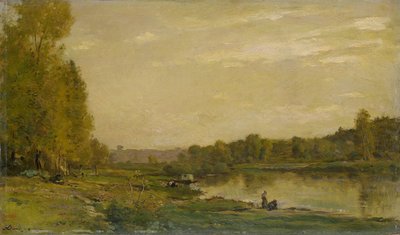 Maisema Oisella tekijältä Charles Francois Daubigny