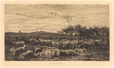 Suuri lammastarha tekijältä Charles Francois Daubigny