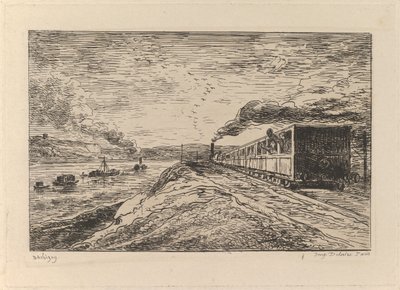 The Departure The Return, from The Boat Trip, 1861. tekijältä Charles Francois Daubigny