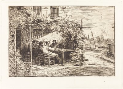 Lounas matkalla Asnieresiin tekijältä Charles Francois Daubigny