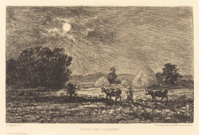 Moonlight Valmondoisissa tekijältä Charles Francois Daubigny