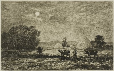 Moonlight Valmondoisissa tekijältä Charles Francois Daubigny