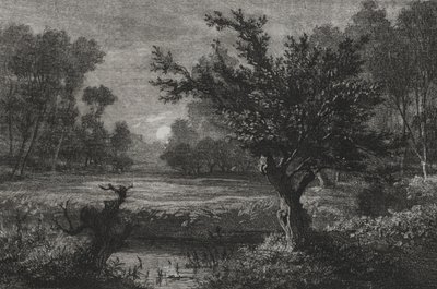 Kuunnousu Andillyn laaksossa tekijältä Charles Francois Daubigny