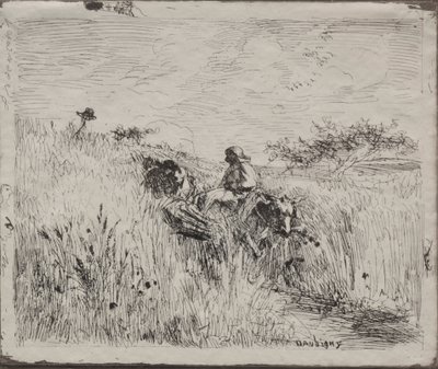 Polku viljapellon läpi tekijältä Charles Francois Daubigny