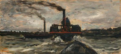 Jokivene, n. 1860. tekijältä Charles Francois Daubigny