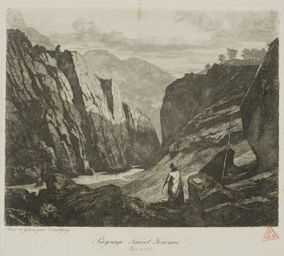 Pyhä Jerome tekijältä Charles Francois Daubigny