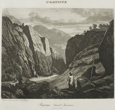 Saint Jerome tekijältä Charles Francois Daubigny