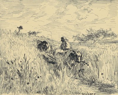 Sentier Dans Les Blés tekijältä Charles Francois Daubigny