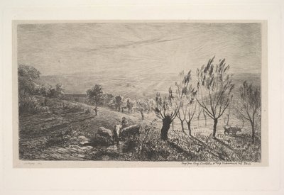 Auringonnousu, 1850. tekijältä Charles Francois Daubigny