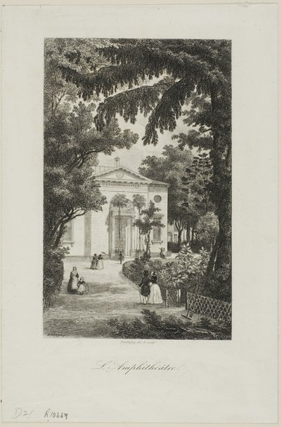 Jardin des Plantesin amfiteatteri tekijältä Charles Francois Daubigny