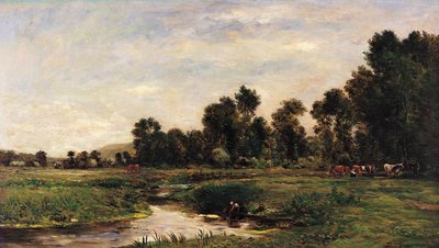 Arquesin laakso, Seine-Maritime tekijältä Charles Francois Daubigny