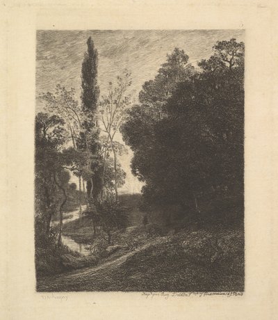 The Banks of Cousin, n. 1850. tekijältä Charles Francois Daubigny