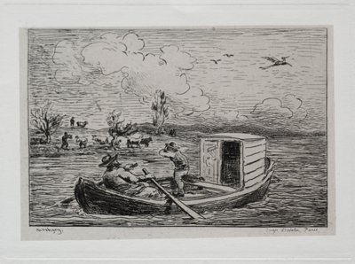 Venematka: Le Mot de Cambronne (Slanging Match) tekijältä Charles Francois Daubigny