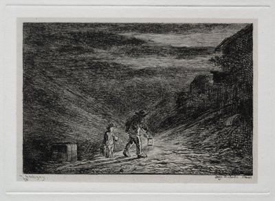 Veneretki: Majatalon etsintä, 1861. tekijältä Charles Francois Daubigny