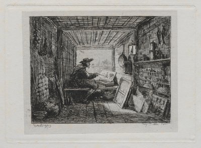 Veneretki: Studio veneessä, 1861. tekijältä Charles Francois Daubigny