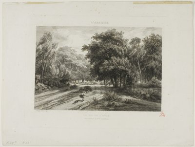 Kotkanpesä Fontainebleaun metsässä tekijältä Charles Francois Daubigny