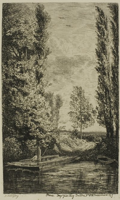 Lautta tekijältä Charles Francois Daubigny